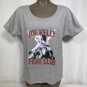 Joe Kelly Fight Club Boston Red Sox Gray T-Shirt Women's SMALL